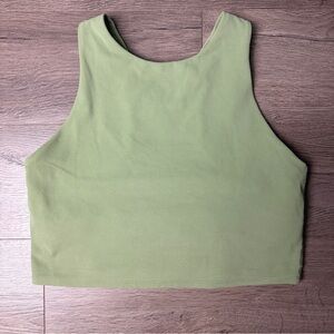 Athleta Sage Green Cropped Athletic Tank